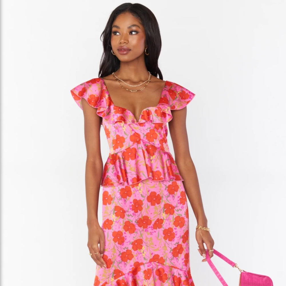 Reese Ruffle Dress // Floral